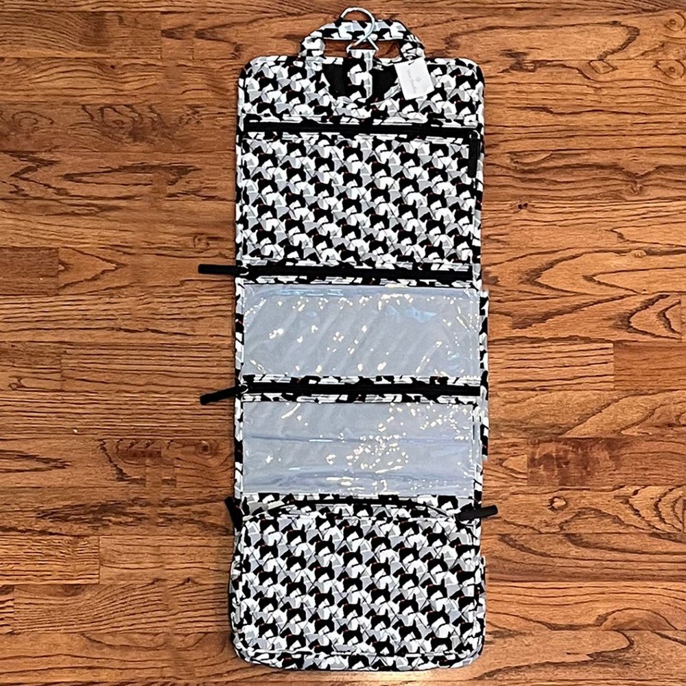 Vera Bradley hanging/folding organizer cosmetic travel bag.